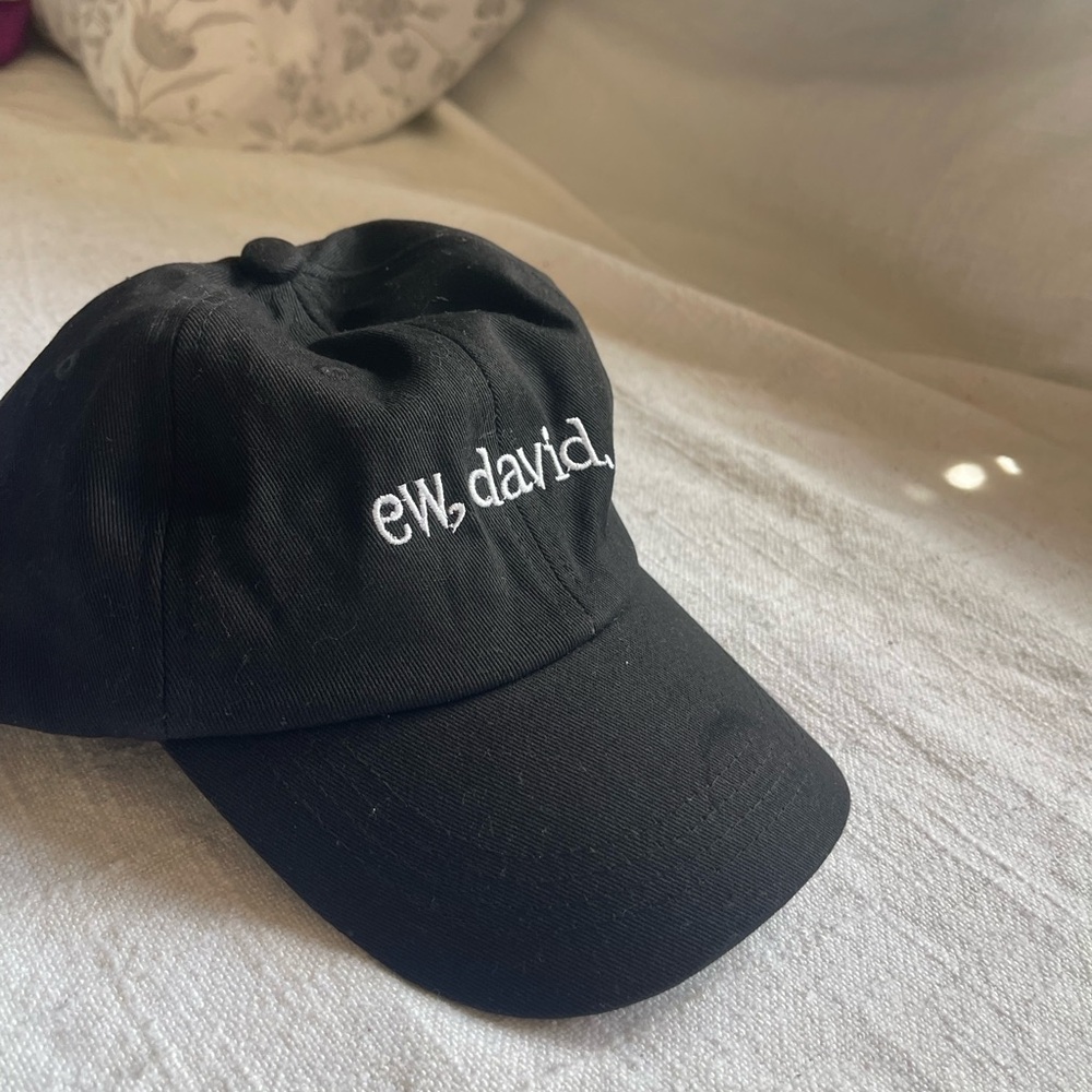 Black Embroidered Cap